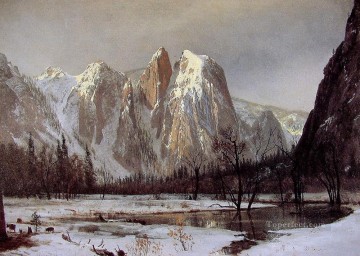 Cathedral Rock Albert Bierstadt Mountain Oil Paintings